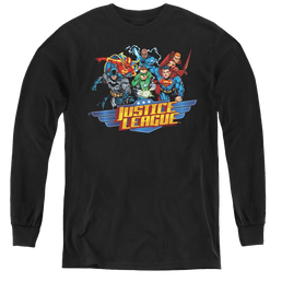 Justice League Ready To Fight - Youth Long Sleeve T-Shirt Youth Long Sleeve T-Shirt Justice League   