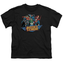 Justice League Ready To Fight - Youth T-Shirt Youth T-Shirt (Ages 8-12) Justice League   