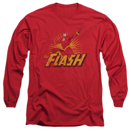 Flash, The Flash Rough Distress - Men's Long Sleeve T-Shirt Men's Long Sleeve T-Shirt The Flash   