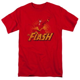 Flash, The Flash Rough Distress - Men's Regular Fit T-Shirt Men's Regular Fit T-Shirt The Flash   