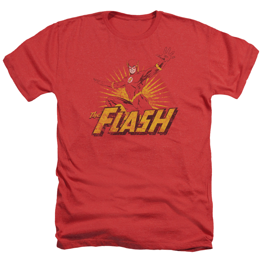 Flash, The Flash Rough Distress - Men's Heather T-Shirt Men's Heather T-Shirt The Flash   