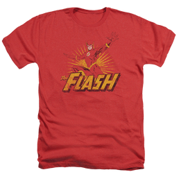 Flash, The Flash Rough Distress - Men's Heather T-Shirt Men's Heather T-Shirt The Flash   