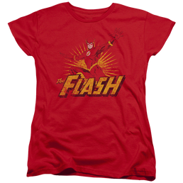 Flash, The Flash Rough Distress - Women's T-Shirt Women's T-Shirt The Flash   