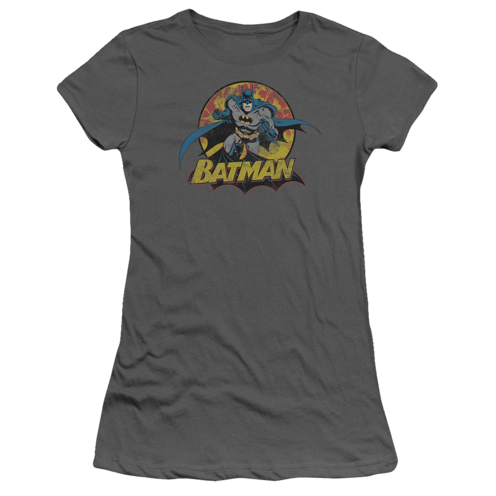 Justice League Batman Rough Distress Juniors T-Shirt Juniors T-Shirt Batman   