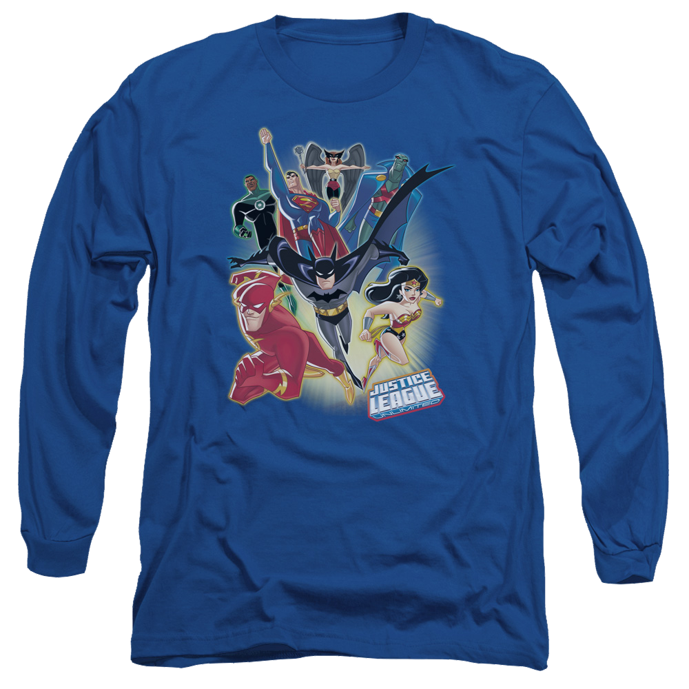 Justice League Unlimited Men's Long Sleeve T-Shirt Men's Long Sleeve T-Shirt Justice League   