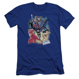 Justice League Unlimited Men's Premium Slim Fit T-Shirt Men's Premium Slim Fit T-Shirt Justice League   