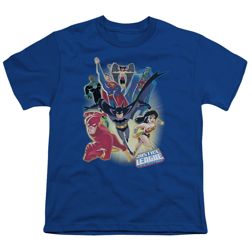 Justice League Unlimited - Youth T-Shirt Youth T-Shirt (Ages 8-12) Justice League   