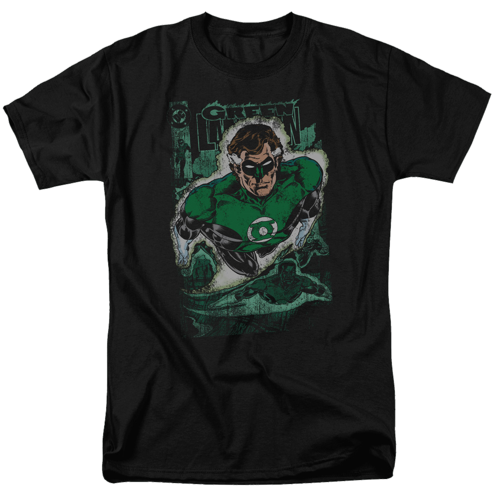 Green Lantern Green Lantern #1 Distress - Men's Regular Fit T-Shirt Men's Regular Fit T-Shirt Green Lantern   
