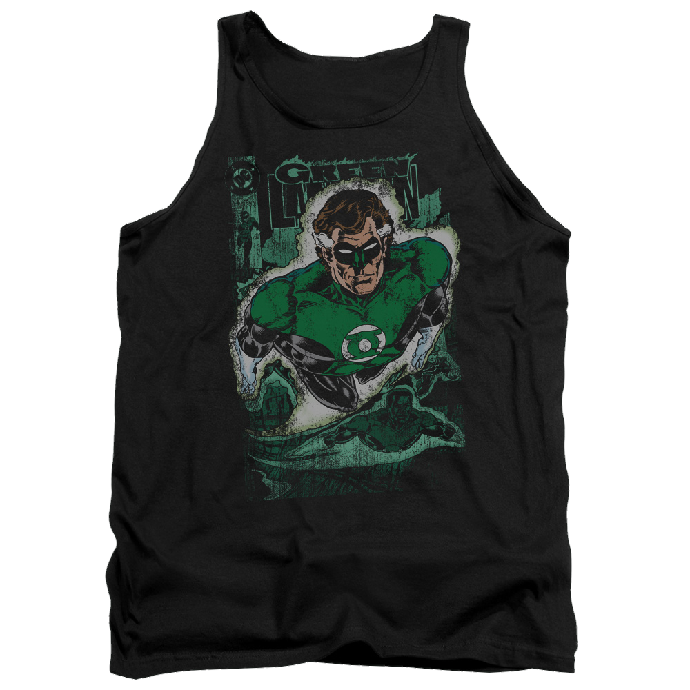 Green Lantern Green Lantern #1 Distress - Men's Tank Top Men's Tank Green Lantern   
