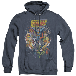 Justice League Star Group - Heather Pullover Hoodie Heather Pullover Hoodie Justice League   