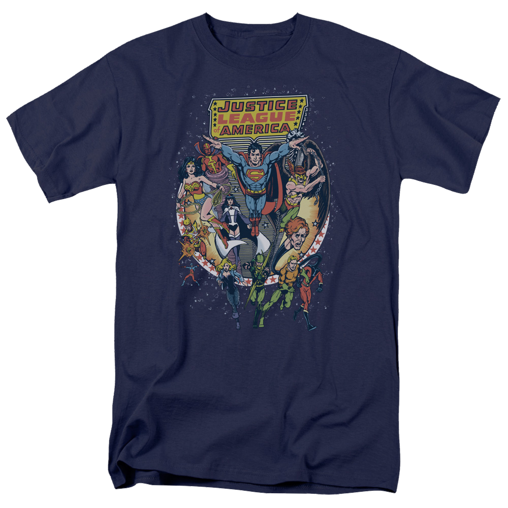 Justice League Star Group Men's Regular Fit T-Shirt Men's Regular Fit T-Shirt Justice League   