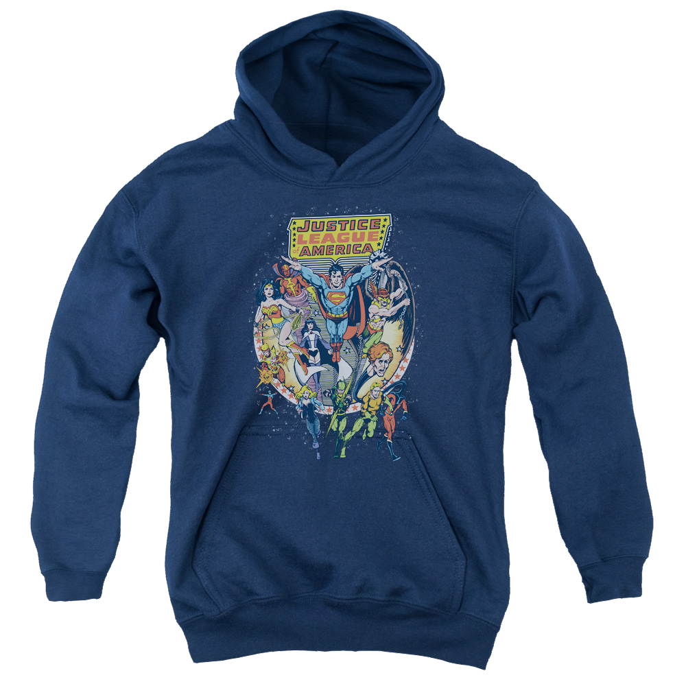 Justice League Star Group - Youth Hoodie Youth Hoodie (Ages 8-12) Justice League   