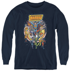 Justice League Star Group - Youth Long Sleeve T-Shirt Youth Long Sleeve T-Shirt Justice League   