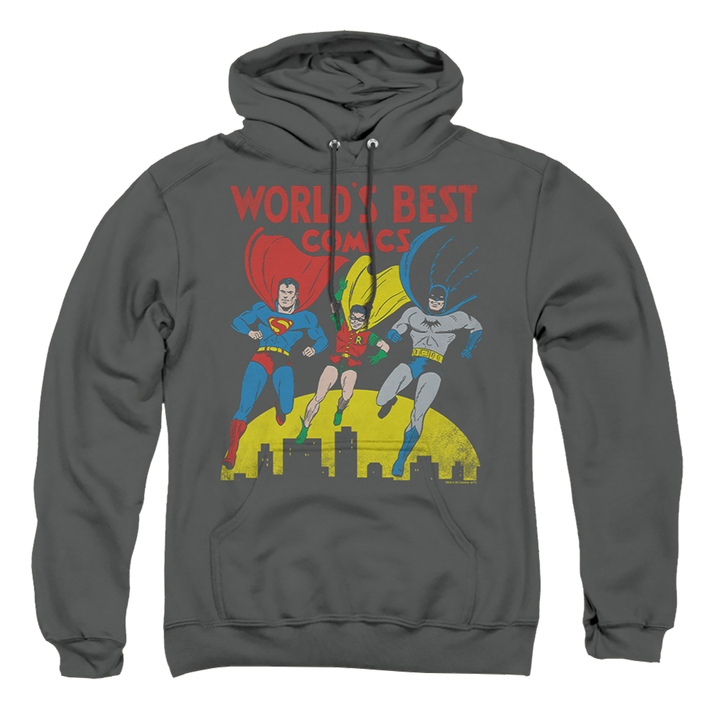 Justice League World's Best Pullover Hoodie Pullover Hoodie Justice League   