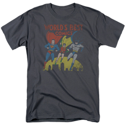 Justice League Worlds Best Men's Regular Fit T-Shirt Men's Regular Fit T-Shirt Justice League   
