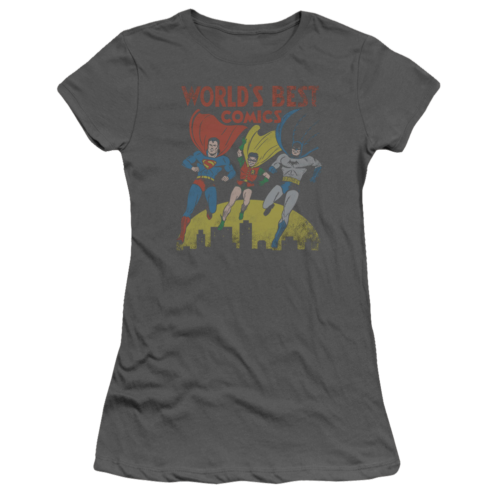 Justice League Worlds Best Juniors T-Shirt Juniors T-Shirt Justice League   