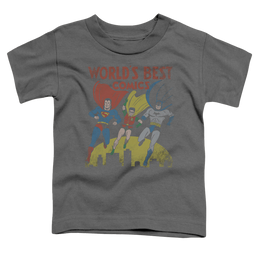 Justice League Worlds Best - Kid's T-Shirt Kid's T-Shirt (Ages 4-7) Justice League   