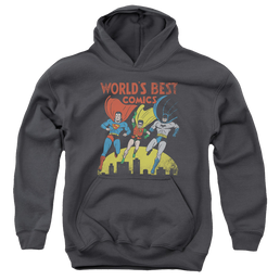 Justice League Worlds Best - Youth Hoodie Youth Hoodie (Ages 8-12) Justice League   