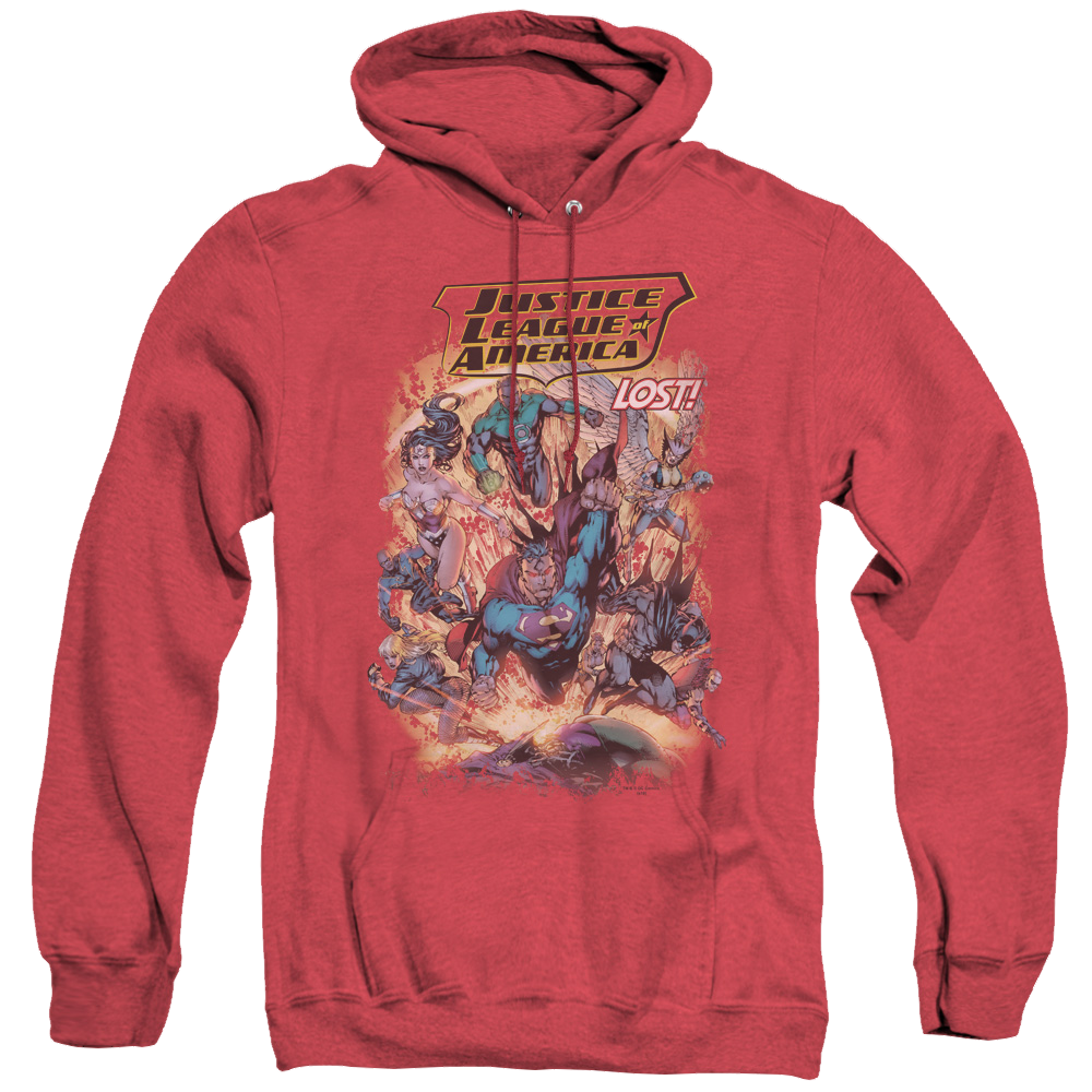Justice League Lost - Heather Pullover Hoodie Heather Pullover Hoodie Justice League   