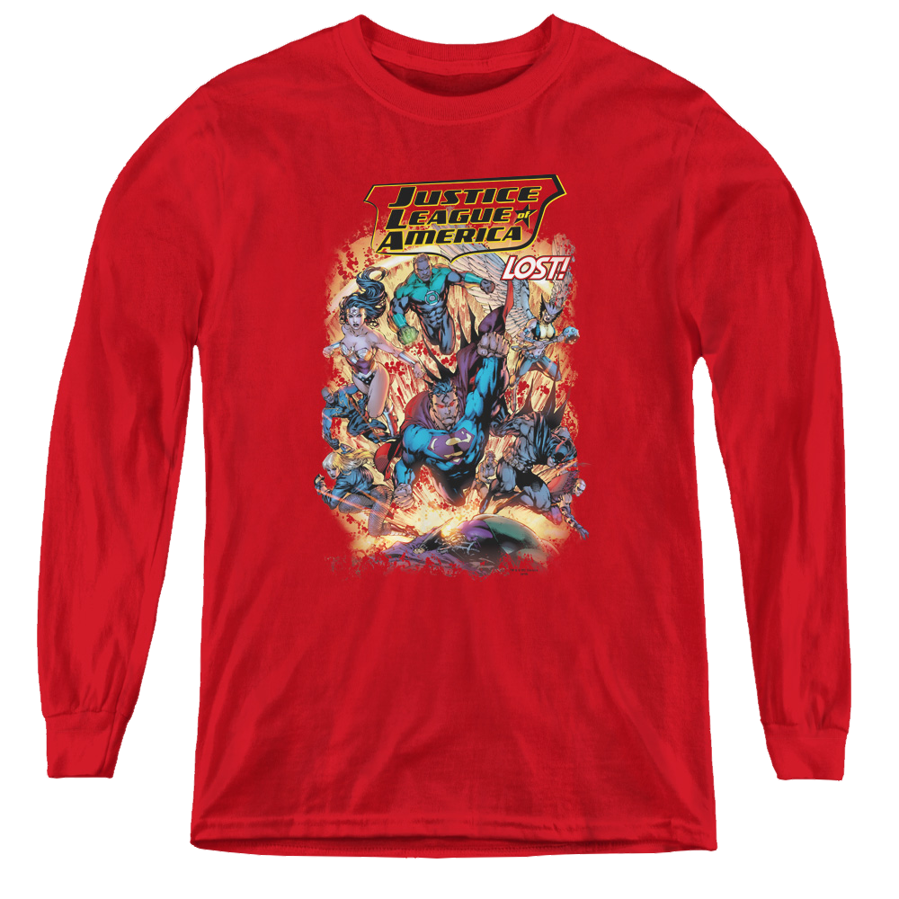 Justice League Lost - Youth Long Sleeve T-Shirt Youth Long Sleeve T-Shirt Justice League   