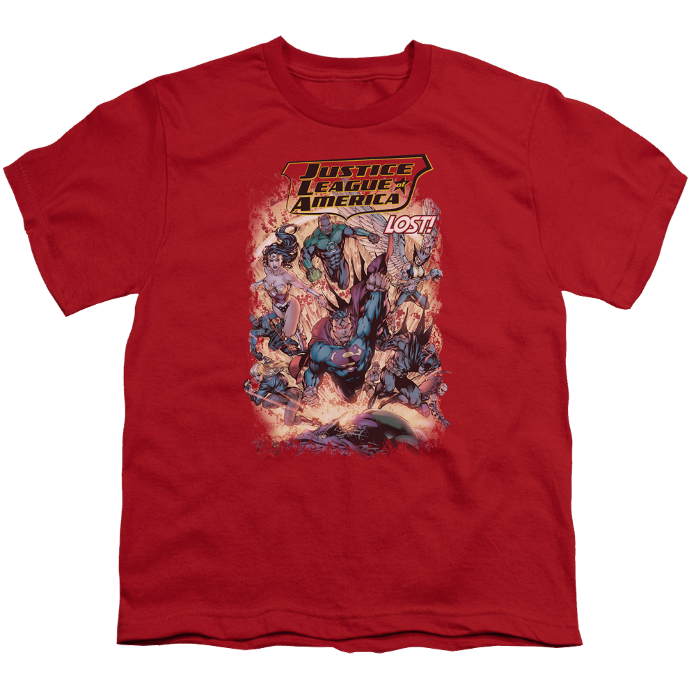 Justice League Lost - Youth T-Shirt Youth T-Shirt (Ages 8-12) Justice League   