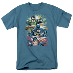 Justice League Action Frames Men's Regular Fit T-Shirt Men's Regular Fit T-Shirt Justice League   