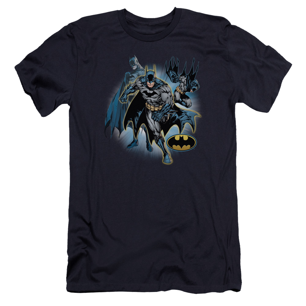 Justice League Batman Collage Men's Premium Slim Fit T-Shirt Men's Premium Slim Fit T-Shirt Batman   