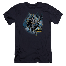 Justice League Batman Collage Men's Premium Slim Fit T-Shirt Men's Premium Slim Fit T-Shirt Batman   