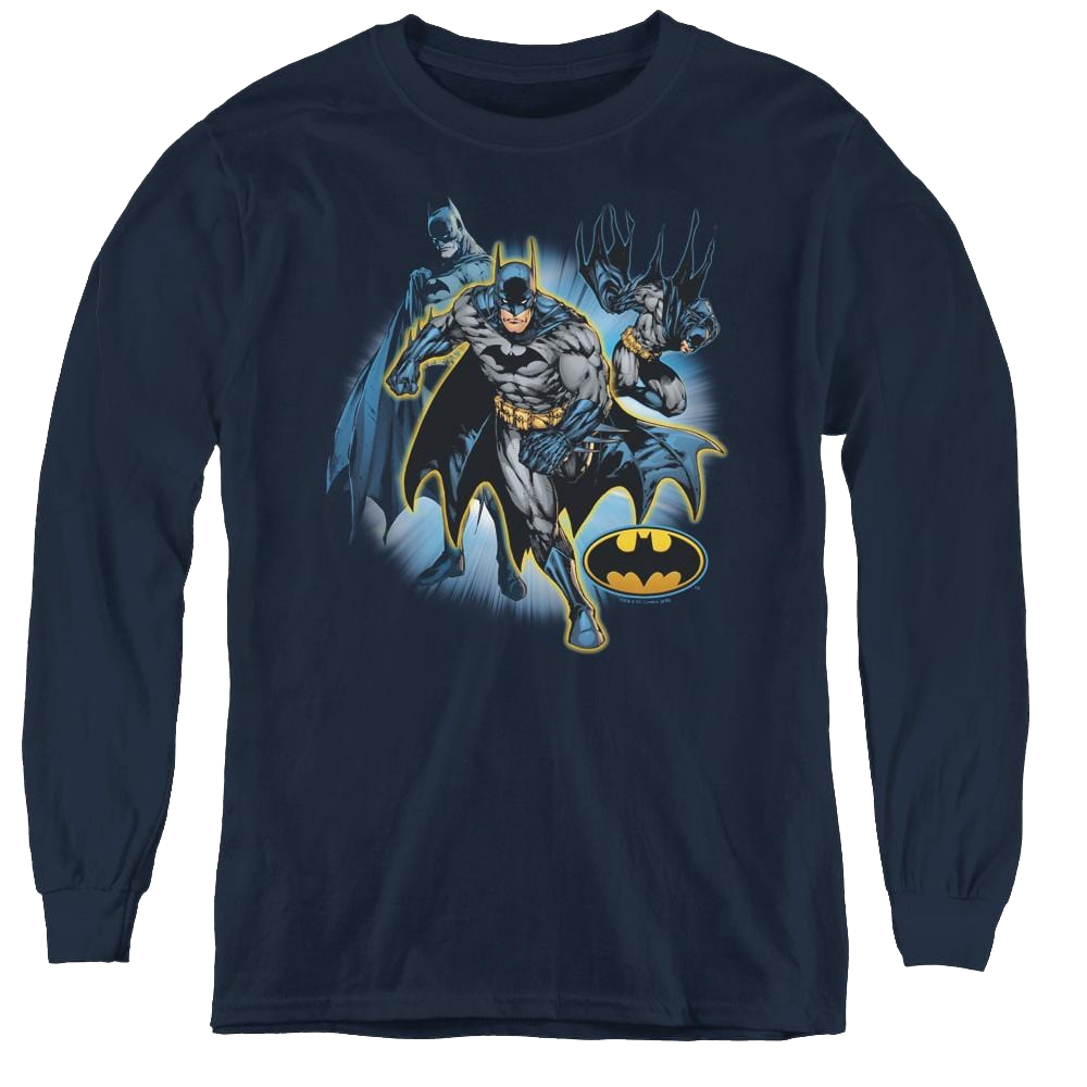 Dc Batman Batman Collage - Youth Long Sleeve T-Shirt Youth Long Sleeve T-Shirt Batman   