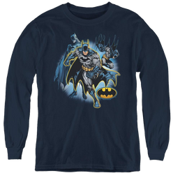 Dc Batman Batman Collage - Youth Long Sleeve T-Shirt Youth Long Sleeve T-Shirt Batman   