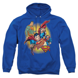 Justice League Superman Collage Pullover Hoodie Pullover Hoodie Superman   