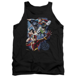 Justice League Galactic Attack Color Men's Tank Men's Tank Justice League   