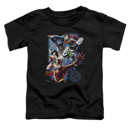 Justice League Galactic Attack Color - Toddler T-Shirt Toddler T-Shirt Justice League   