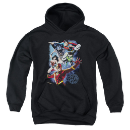 Justice League Galactic Attack Color - Youth Hoodie Youth Hoodie (Ages 8-12) Justice League   