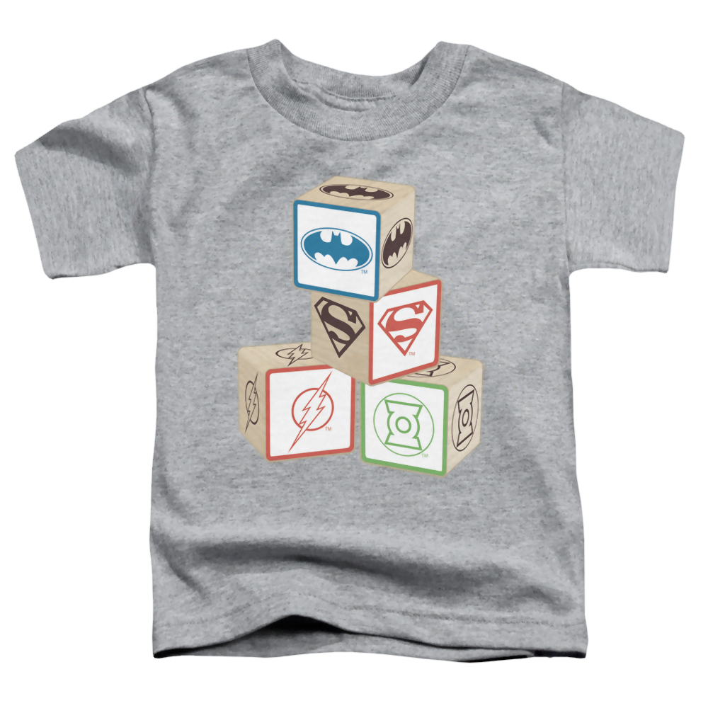 Justice League Baby Block - Kid's T-Shirt Kid's T-Shirt (Ages 4-7) Justice League   