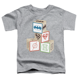 Justice League Baby Block - Kid's T-Shirt Kid's T-Shirt (Ages 4-7) Justice League   