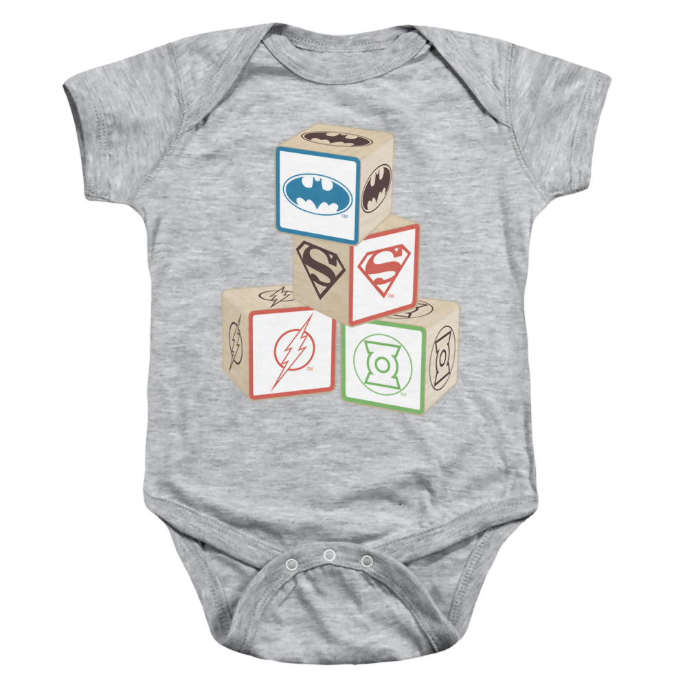 Justice League Baby Block - Baby Bodysuit Baby Bodysuit Justice League   