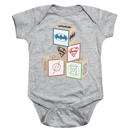 Justice League Baby Block - Baby Bodysuit Baby Bodysuit Justice League   