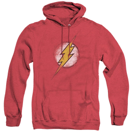Flash, The Destroyed Flash Logo - Heather Pullover Hoodie Heather Pullover Hoodie The Flash   