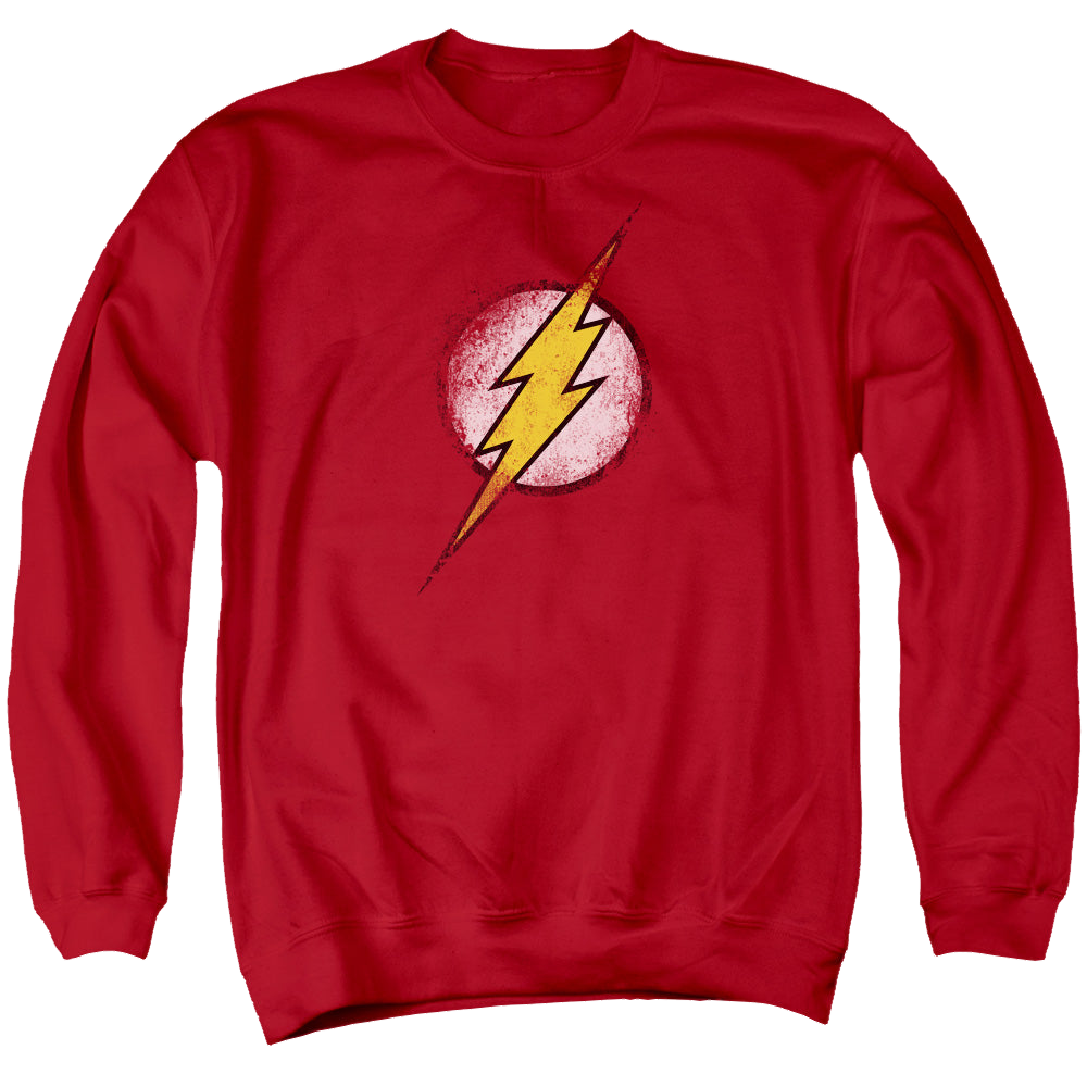 Flash, The Destroyed Flash Logo - Men's Crewneck Sweatshirt Men's Crewneck Sweatshirt The Flash   