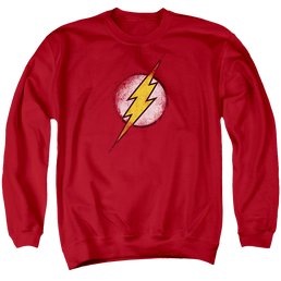 Flash, The Destroyed Flash Logo - Men's Crewneck Sweatshirt Men's Crewneck Sweatshirt The Flash   