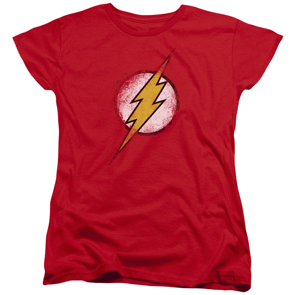 Flash, The Destroyed Flash Logo - Women's T-Shirt Women's T-Shirt The Flash   