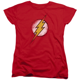 Flash, The Destroyed Flash Logo - Women's T-Shirt Women's T-Shirt The Flash   