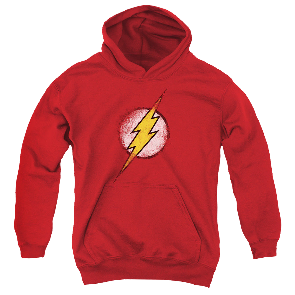 Flash, The Destroyed Flash Logo - Youth Hoodie Youth Hoodie (Ages 8-12) The Flash   