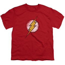 Flash, The Destroyed Flash Logo - Youth T-Shirt Youth T-Shirt (Ages 8-12) The Flash   