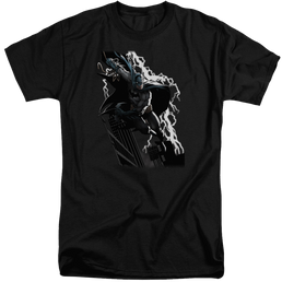 Justice League Lighting Crashes Men's Tall Fit T-Shirt Men's Tall Fit T-Shirt Batman   