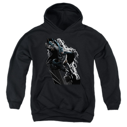 DC Batman Lighting Crashes - Youth Hoodie Youth Hoodie (Ages 8-12) Batman   