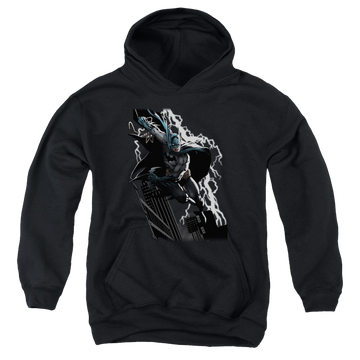 DC Batman Lighting Crashes - Youth Hoodie Youth Hoodie (Ages 8-12) Batman   