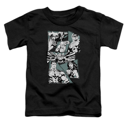 Justice League A Mighty League - Toddler T-Shirt Toddler T-Shirt Justice League   