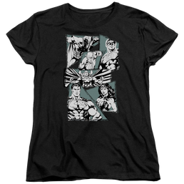 Justice League A Mighty League Women's T-Shirt Women's T-Shirt Justice League   